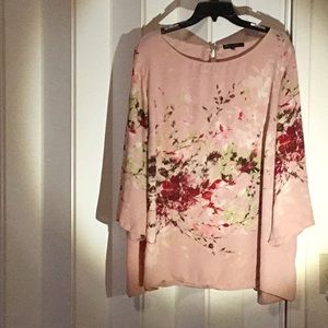 Rose & Olive Plus size blouse with artsy print